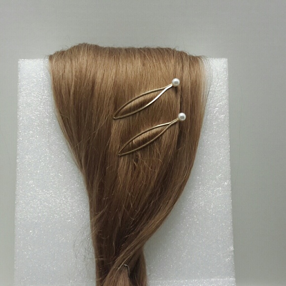 Accessories Pair Of Large Gold And Pearl Hair Pins Poshmark